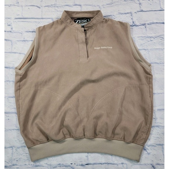 Zero Restriction Golf Outerwear WOMENS L Microfiber Brown Polo Vest MADE USA - Picture 1 of 9